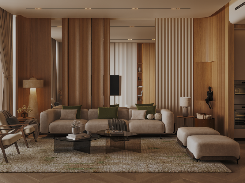 Luxury common Area design for Binghatti Grove in JVC